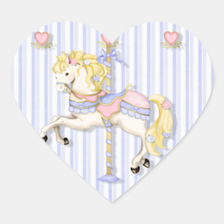 Adesivo Coração Pastel Carousel Pony