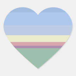 Adesivo Coração Pastel Heart Sticker