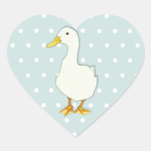 Adesivo Coração Pato pontos Legal do Coração