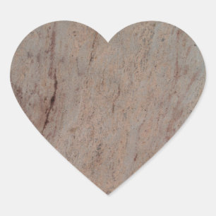 Adesivo Coração Pau de Coração Marble Castanho Rusty