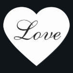 Adesivo Coração Pau de Forma do Coração de Amor para Favor de Casa<br><div class="desc">Um envelope de convite de casamento fácil de personalizar e um adesivo de casamento. Você pode usá-lo como está ou pode alterar o texto, a cor do texto, a fonte ou o tamanho para corresponder às cores do papelão de casamento. Você também pode mudar o fundo do coração de branco...</div>
