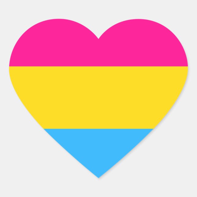 ADESIVO CORAÇÃO "PAVILHÃO DE ORGULHO PANSEXUAL" (Frente)