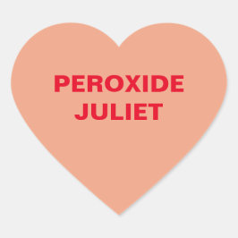 Adesivo Coração Peach Candy Heart