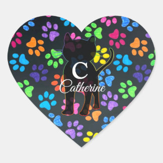 Adesivo Coração Peças Coloridas