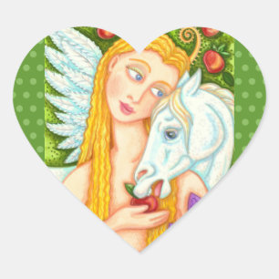 ADESIVO CORAÇÃO PEGASUS DE ARTE FOLK E EVENTOS EM JARDIM DE EDEN,