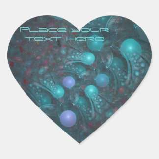 Adesivo Coração Pele da alienígena 001