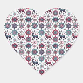 Adesivo Coração Peneira de Natal