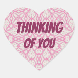 Adesivo Coração Pensando no seu autocolante cardíaco