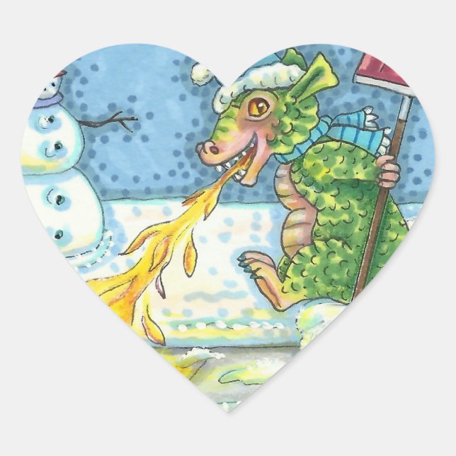 ADESIVO CORAÇÃO PEQUENO RECURSO DE DESENHO E MOSTRANDO NEVE, ENGRA (Frente)