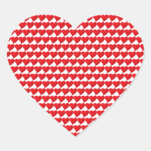 Pequenos corações vermelhos e bonitos padrões do N