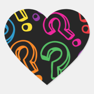 Adesivo Coração Perguntas