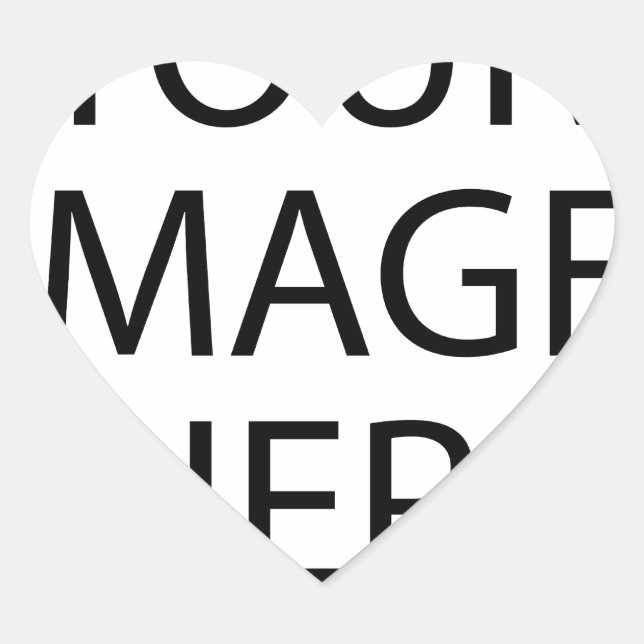 Adesivo Coração Personalizada Personalizada Sua Própria Foto (Frente)