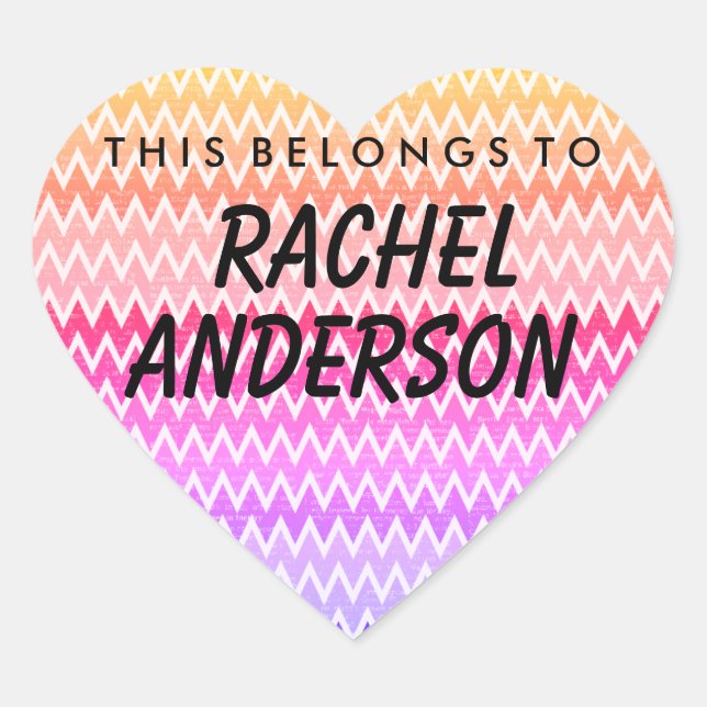 Adesivo Coração Personalizado Pertence A Boticão (Frente)