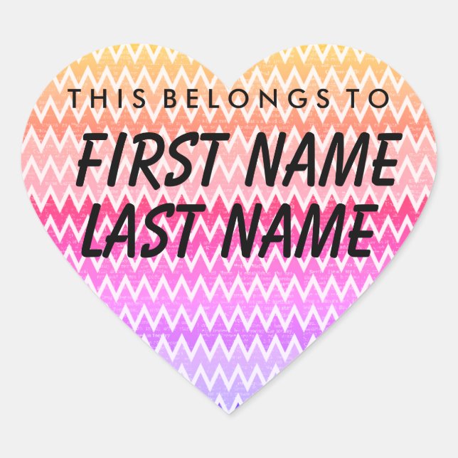 Adesivo Coração Personalizado Pertence A Boticão (Frente)