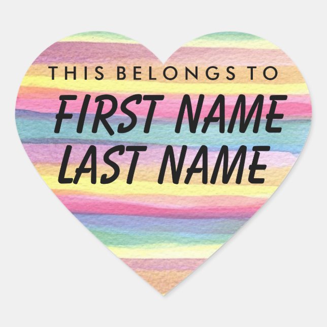 Adesivo Coração Personalizado Pertence A Boticão (Frente)