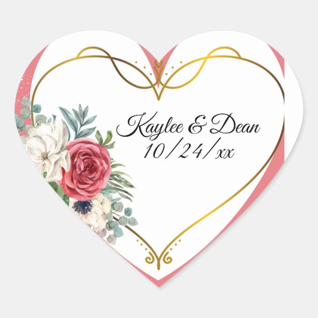 Adesivo Coração Personalized Purple Heart stickers (Frente)