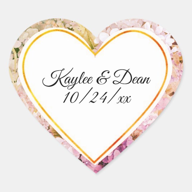 Adesivo Coração Personalized Purple Heart stickers (Frente)