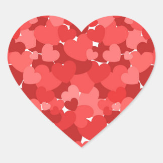 Adesivo Coração pétalas coração