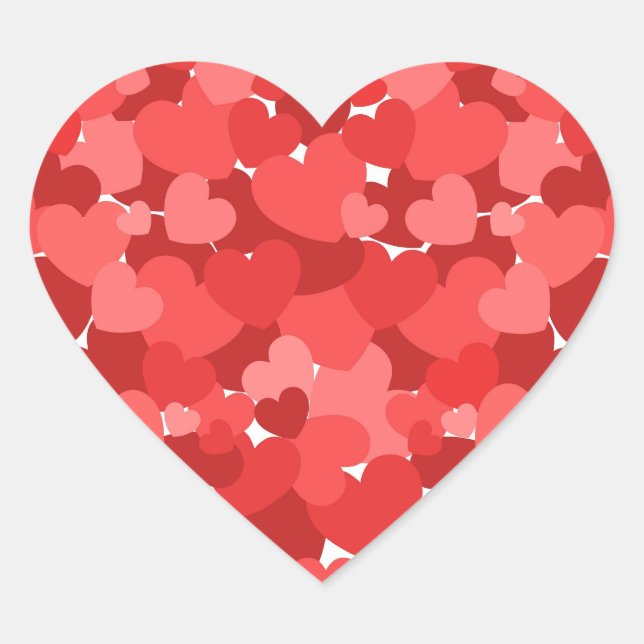Adesivo Coração pétalas coração (Frente)