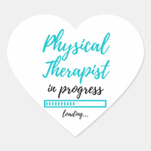 Adesivo Coração Physical Therapist In Progress 2