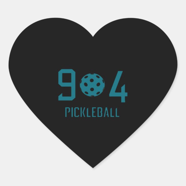 Adesivo Coração Pickleball 2 904 (Frente)