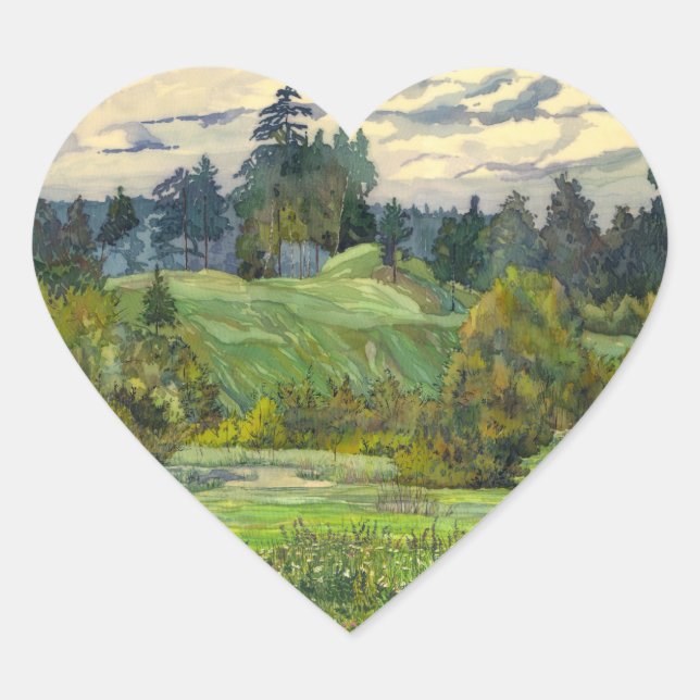 Adesivo Coração Pinheiros (Frente)