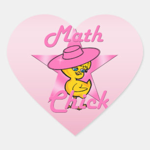 Adesivo Coração Pintinho #8 da matemática
