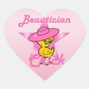 Adesivo Coração Pintinho #8 do Beautician