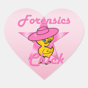 Adesivo Coração Pintinho forense nº 8