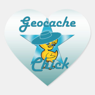Adesivo Coração Pintinho Geocache nº 7
