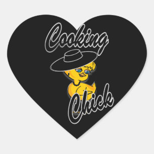 Adesivo Coração Pintinho nº 4 do cozinhar