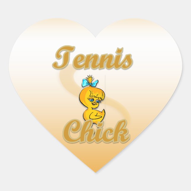 Adesivo Coração Pintinho tênis (Frente)