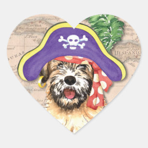 Adesivo Coração Pirata Wheaten