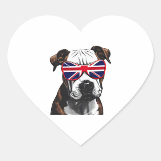 Adesivo Coração Pitbull Excelente Inglaterra