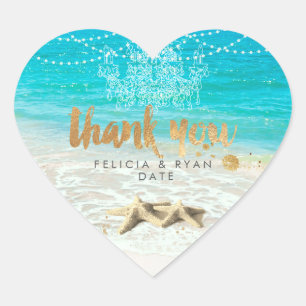Adesivo Coração PixDezines Beach/lightstrings+obrigado de candelab