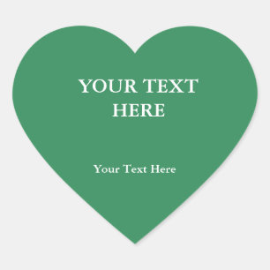 Adesivo Coração Planície Verde Elegante Minimalista Moderno