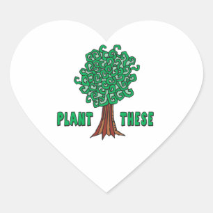 Adesivo Coração Plantações