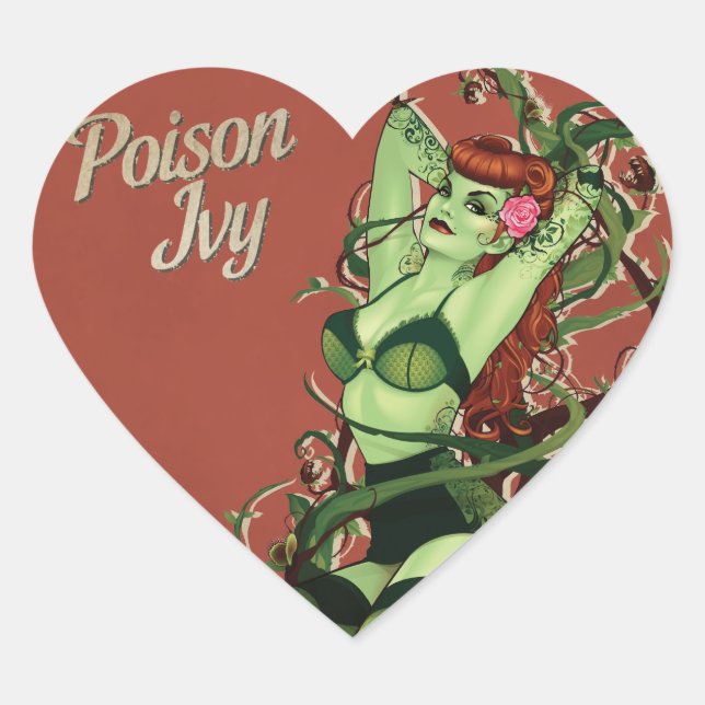 Adesivo Coração Poison Ivy Bombshell (Frente)