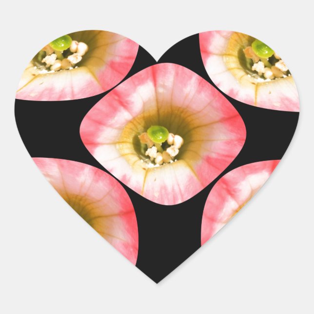Adesivo Coração Prazer Floral (Frente)