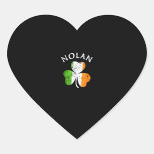 Adesivo Coração Presente com o Nome Nolan - Camiseta Orgulho Irlan