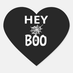 Adesivo Coração Presente de Aranha Ei Boo Halloween Engraçado ar