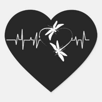 Adesivo Coração Presente De Dragonfly Lover| Pulso De Coração Engr