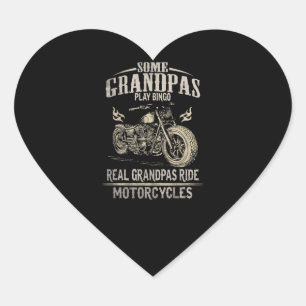 Adesivo Coração Presente De Motocicleta Real Avô Para Avô.pn