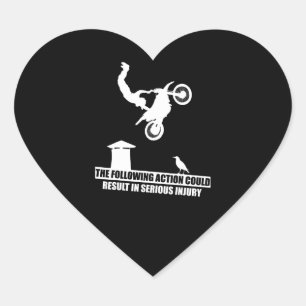 Adesivo Coração Presente De Sobrecarga De Motocicletas De Camada E
