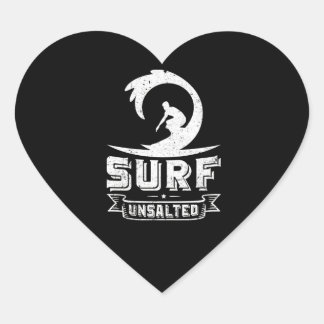 Adesivo Coração Presentes de surfe não salgados no Surf de surfe