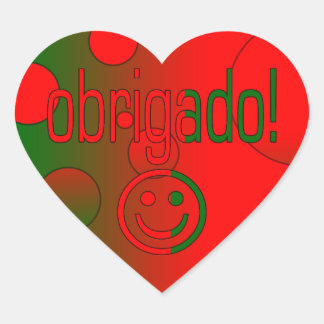 Adesivo Coração Presentes Portugueses Obrigado Caras