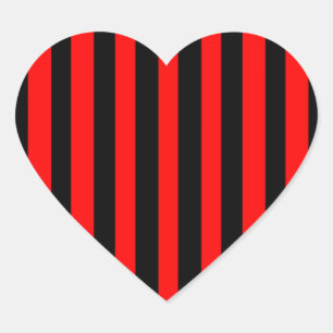 Adesivo Coração Preto do rubi