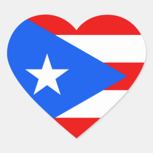 Adesivo Coração Puerto Rico