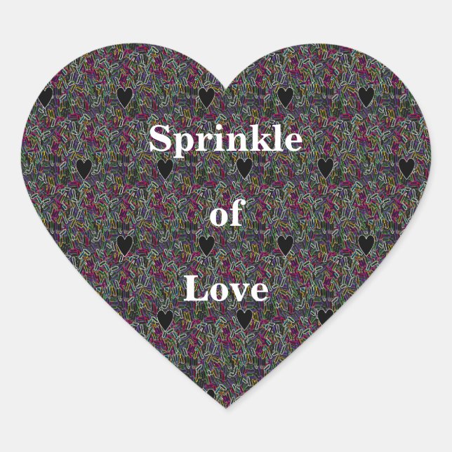 Adesivo Coração Pulverização dos Corações (Frente)
