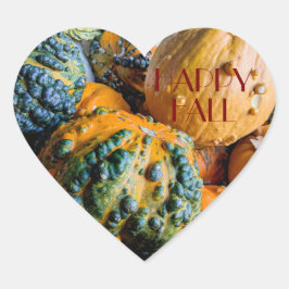 Adesivo Coração Pumpkin Heart Sticker